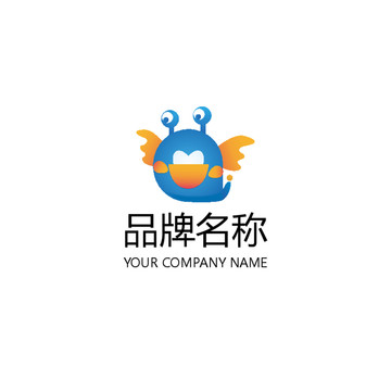 吉祥物卡通小怪兽logo