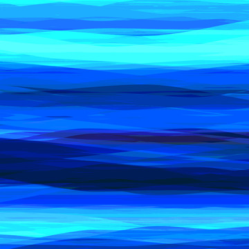 蓝色线条山水