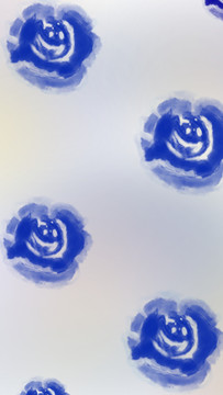 原创手机壁纸蓝色玫瑰花
