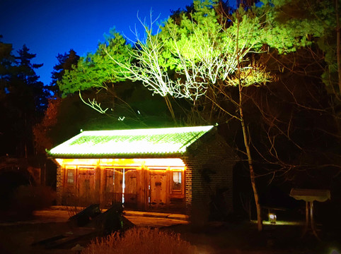 森工雕塑夜景