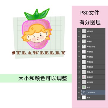 可愛(ài)草莓頭