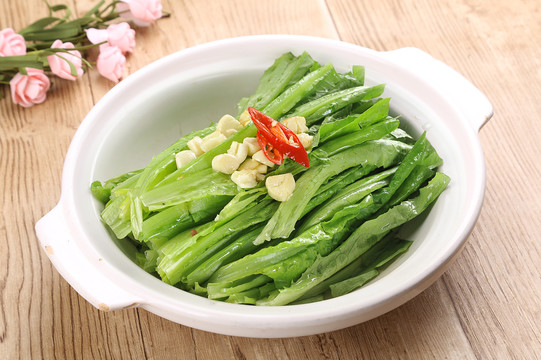 蒜烧油麦菜