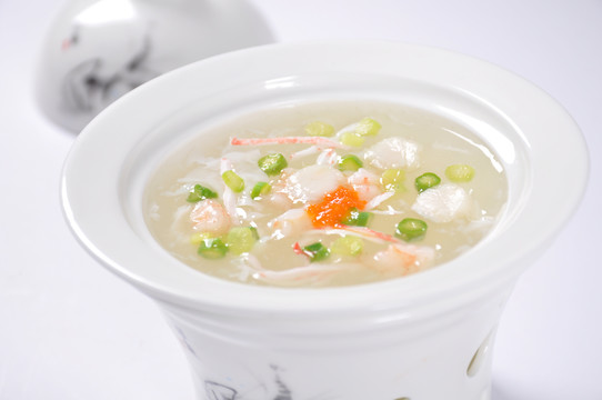 蘆筍鮮蝦羹
