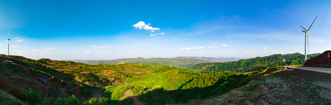 磨豆山全景