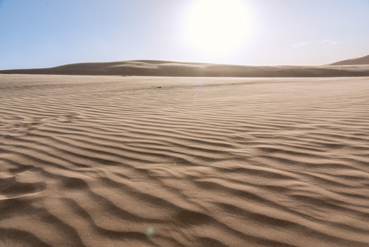 中国内蒙古的沙漠和风沙