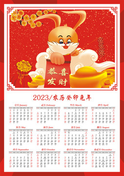 手繪2023年年畫(huà)