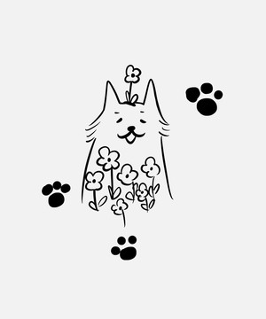 卡通小狗圖案