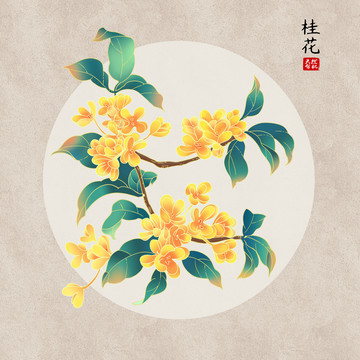 國(guó)潮桂花