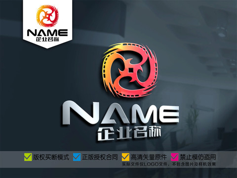 文印摄影视频电影录像logo