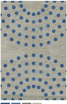 现代简约圆点地毯图案设计