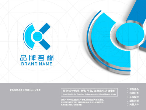 字母K科技智能LOGO