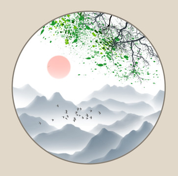 圓形裝飾畫