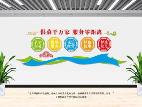 菜市場文化墻
