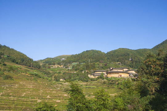 田螺坑山村风景