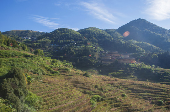 南靖山村田螺坑风景