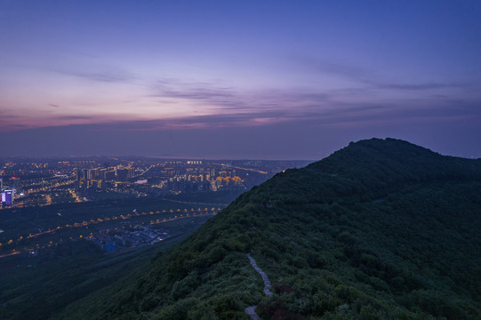 苏州大阳山看苏州全景