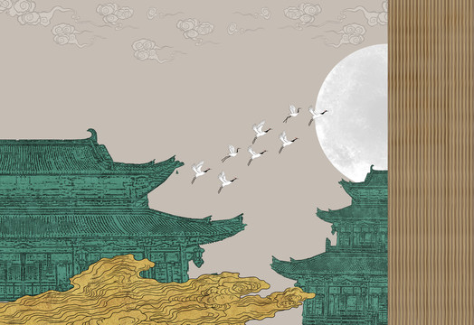 復(fù)古中式閣樓