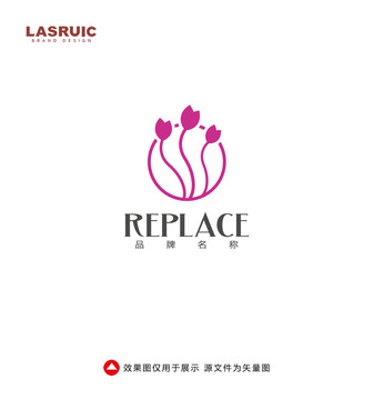 鲜花店logo