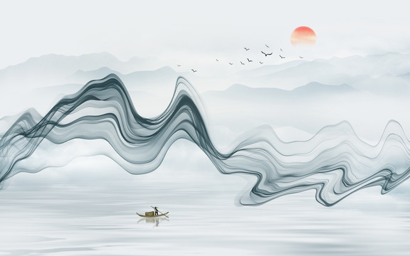 抽象山水畫