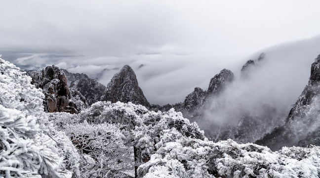 水墨黄山