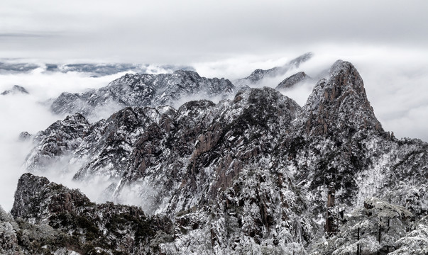 水墨黄山