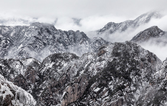 水墨黄山