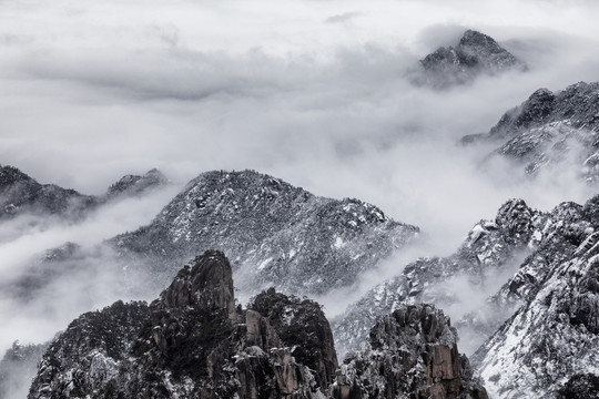 水墨黄山