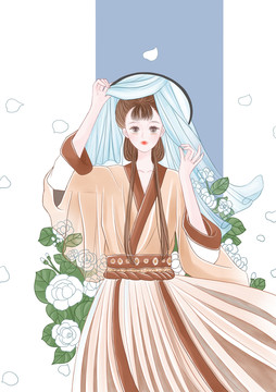 茉莉花女孩古風