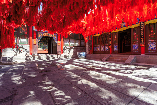 五台山镇海寺寺庙古建佛塔