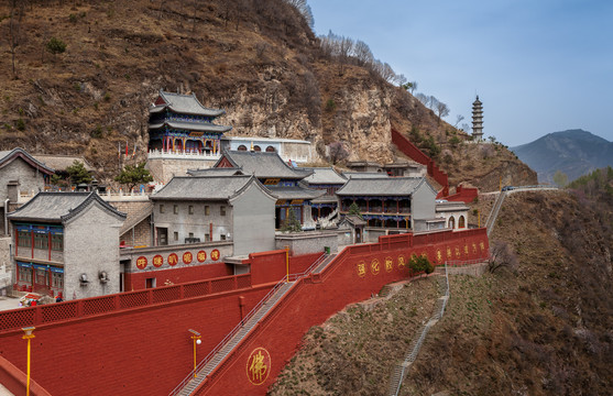 五台山佛母洞寺庙古建