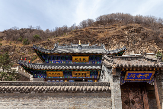 五台山佛母洞寺庙古建