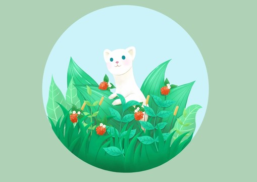 叢林中的黃鼠兒狼