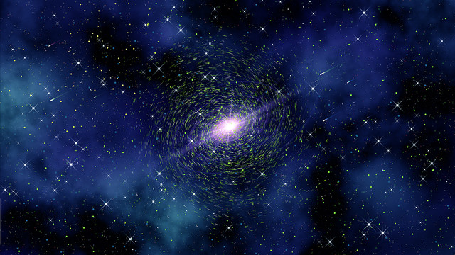藍(lán)色螺旋星空背景