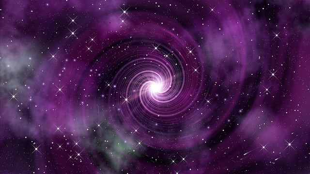 紫色旋渦星空