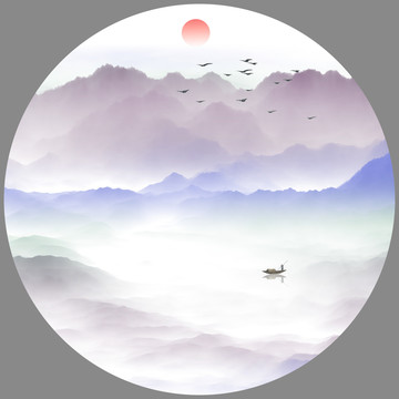 新中式山水畫