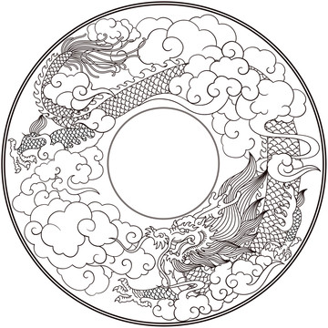 圓形云龍