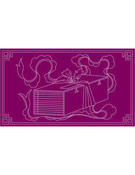 中式傳統(tǒng)紋樣書卷典籍