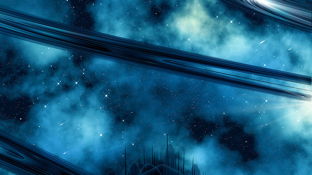 藍(lán)色星空背景