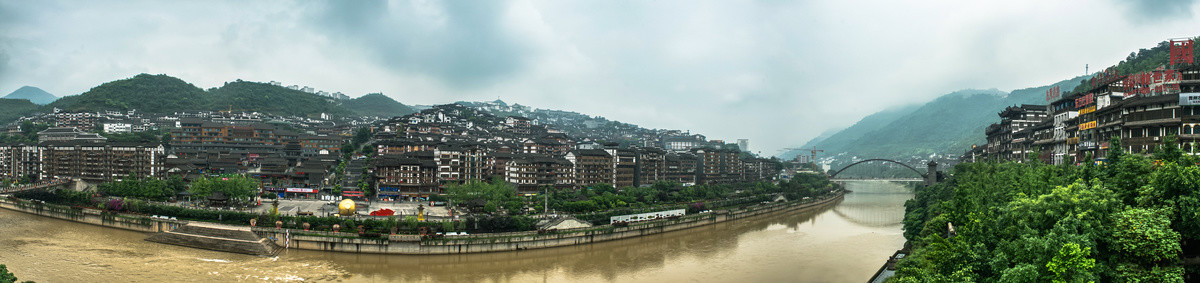 贵州遵义茅台镇全景