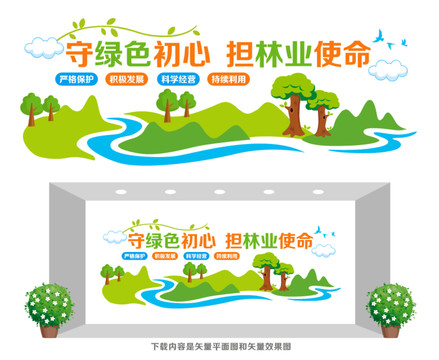林業(yè)保護宣傳墻