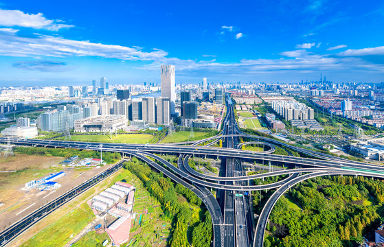 上海南北高架路与中环路枢纽