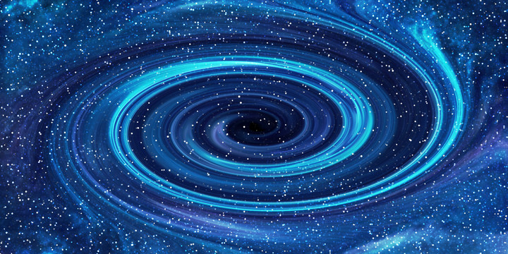 藍(lán)色旋渦星空