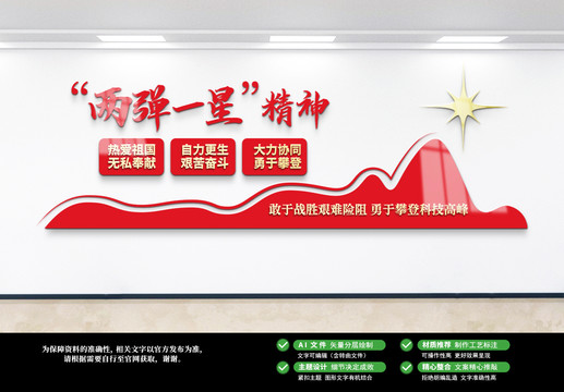 兩彈一星精神文化墻