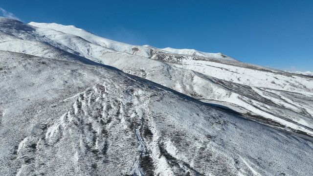 川藏高原四川理塘冬季雪山