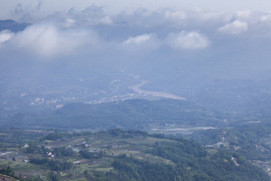 宜宾横江古镇石城山自然风光