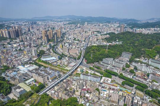 深圳宝安区石岩街道全景