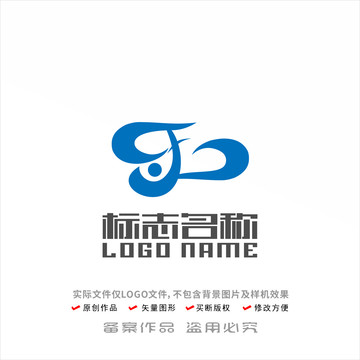 乐字标志gp字母天字LOGO