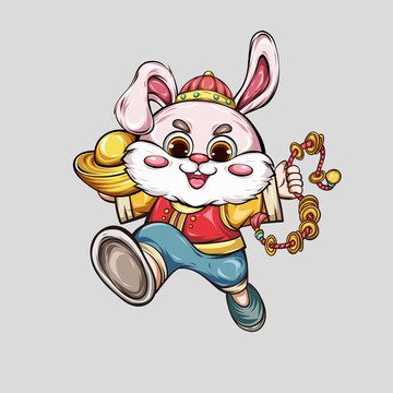 國潮卡通兔