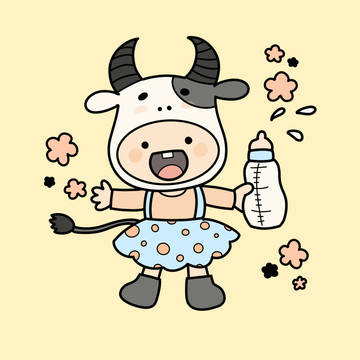 小牛頭套娃娃