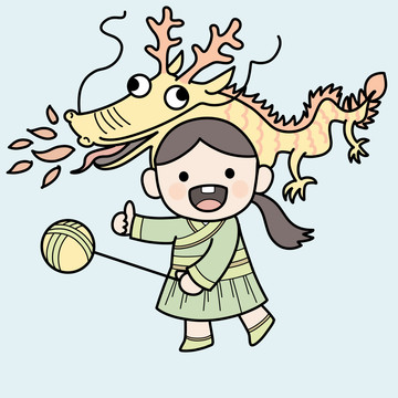 舞龍頭套娃娃